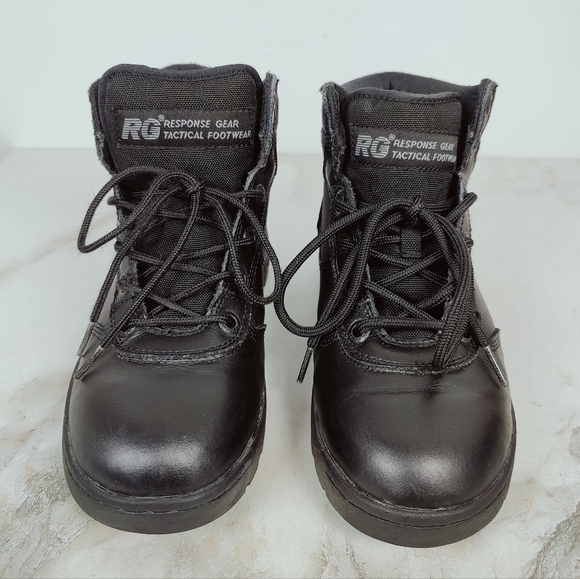 Response Gear Women's Black Leather 6" Delivery II Tactical Work Boots, 8 - Picture 5 of 10